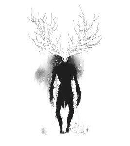 Massive Wendigo Silhouette Vinyl Car Decal Sticker – Waterproof & UV-Resistant 