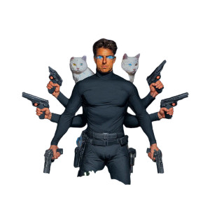 Chaotic Hybrid Creature Vinyl Car Decal Sticker – Waterproof & UV-Resistant 