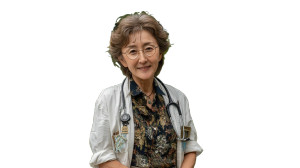 Elderly Female Doctor Vinyl Car Decal Sticker – Waterproof & UV-Resistant Elderly Female Doctor Vinyl Car Decal Sticker – Waterproof & UV-Resistant