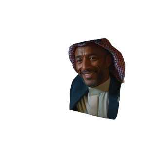 Saudi Man Waving Vinyl Car Decal Sticker – Waterproof & UV-Resistant 