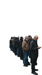 Bank Queue Istanbul Vinyl Car Decal Sticker – Waterproof & UV-Resistant 