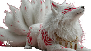 Majestic Nine-Tailed Fox V3 Vinyl Car Decal Sticker – Waterproof & UV-Resistant 