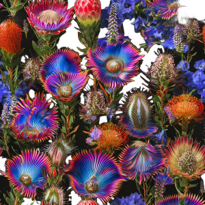 Glowing Fynbos Flowers Vinyl Car Decal Sticker – Waterproof & UV-Resistant Glowing Fynbos Flowers Vinyl Car Decal Sticker – Waterproof & UV-Resistant