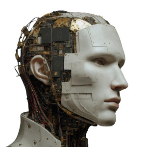 Cybernetic Android V2 Vinyl Car Decal Sticker – Waterproof & UV-Resistant 