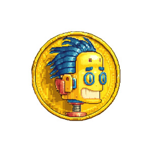 Pixel Robot Coin Vinyl Car Decal Sticker – Waterproof & UV-Resistant Pixel Robot Coin Vinyl Car Decal Sticker – Waterproof & UV-Resistant