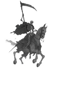 Skeleton Horseman V2 Vinyl Car Decal Sticker – Waterproof & UV-Resistant 