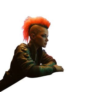 Futuristic Cyberpunk Character Vinyl Car Decal Sticker – Waterproof & UV-Resistant 