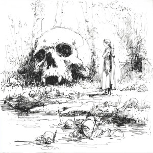 Fantasy Elf Scene Vinyl Car Decal Sticker – Waterproof & UV-Resistant 