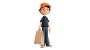 Pixar Delivery Boy Vinyl Car Decal Sticker – Waterproof & UV-Resistant Pixar Delivery Boy Vinyl Car Decal Sticker – Waterproof & UV-Resistant
