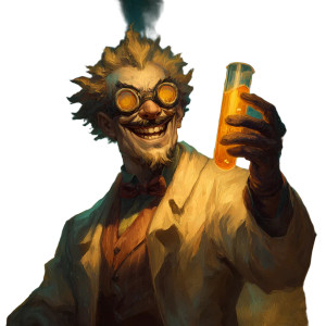 Mad Scientist V4 Vinyl Car Decal Sticker – Waterproof & UV-Resistant 