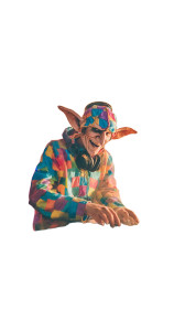 Goblin Dj Rave Vinyl Car Decal Sticker – Waterproof & UV-Resistant 