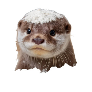 Baby Otter In Flour Vinyl Car Decal Sticker – Waterproof & UV-Resistant Baby Otter In Flour Vinyl Car Decal Sticker – Waterproof & UV-Resistant