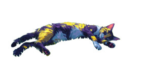 Sleeping Cat V11 Vinyl Car Decal Sticker – Waterproof & UV-Resistant 