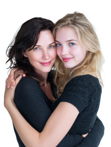 Mother And Daughter Hug V6 Vinyl Car Decal Sticker – Waterproof & UV-Resistant 