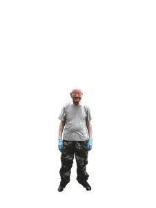 Old Man In Field Vinyl Car Decal Sticker – Waterproof & UV-Resistant 