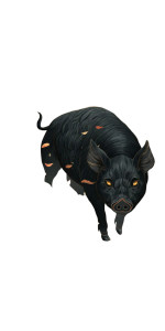 Divine Guardian Pig Vinyl Car Decal Sticker – Waterproof & UV-Resistant 