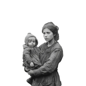 Single Mom With Baby Vinyl Car Decal Sticker – Waterproof & UV-Resistant 