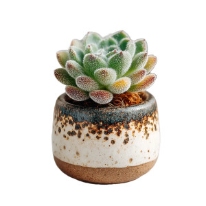 Succulent In Pot Vinyl Car Decal Sticker – Waterproof & UV-Resistant 