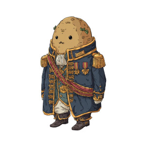 Military Potato V2 Vinyl Car Decal Sticker – Waterproof & UV-Resistant 