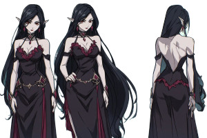 Anime Vampire Turnaround Vinyl Car Decal Sticker – Waterproof & UV-Resistant 