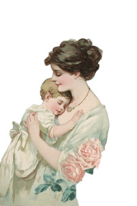 Vintage Mother And Baby V2 Vinyl Car Decal Sticker – Waterproof & UV-Resistant 