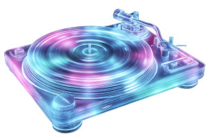 Dj Spinning Records V2 Vinyl Car Decal Sticker – Waterproof & UV-Resistant 