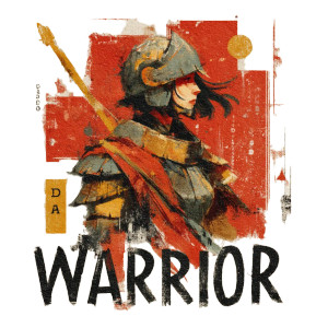 Warrior Illustration Vinyl Car Decal Sticker – Waterproof & UV-Resistant Warrior Illustration Vinyl Car Decal Sticker – Waterproof & UV-Resistant