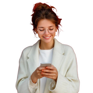 Smiling European Girl V2 Vinyl Car Decal Sticker – Waterproof & UV-Resistant 