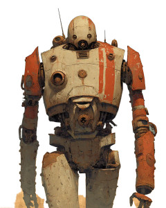 Martian Patrol Robot Vinyl Car Decal Sticker – Waterproof & UV-Resistant 