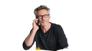 Man At Desk V3 Vinyl Car Decal Sticker – Waterproof & UV-Resistant 