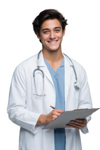 Young Medical Student Vinyl Car Decal Sticker – Waterproof & UV-Resistant 