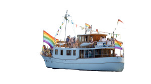 Pride Yacht Celebration Vinyl Car Decal Sticker – Waterproof & UV-Resistant 