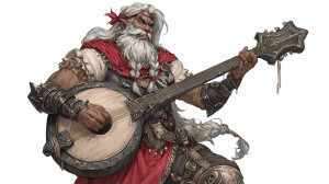 Dwarf Bard V2 Vinyl Car Decal Sticker – Waterproof & UV-Resistant 