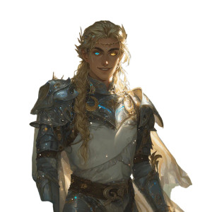 Elven Moon Paladin Vinyl Car Decal Sticker – Waterproof & UV-Resistant 