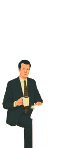 Alien Barista Vinyl Car Decal Sticker – Waterproof & UV-Resistant 