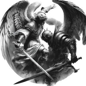 Lucifer Vs Demon Vinyl Car Decal Sticker – Waterproof & UV-Resistant 