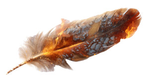 Fiery Fantasy Feather Vinyl Car Decal Sticker – Waterproof & UV-Resistant Fiery Fantasy Feather Vinyl Car Decal Sticker – Waterproof & UV-Resistant