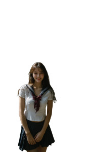 Youthful Korean Student Vinyl Car Decal Sticker – Waterproof & UV-Resistant 