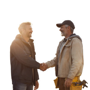 Happy Handshake Completion Vinyl Car Decal Sticker – Waterproof & UV-Resistant 