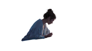 Mindful Journaling Woman Vinyl Car Decal Sticker – Waterproof & UV-Resistant 