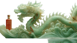 Jade Dragon Majesty Vinyl Car Decal Sticker – Waterproof & UV-Resistant 