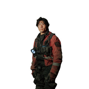 Firefighter In Ruins Vinyl Car Decal Sticker – Waterproof & UV-Resistant 