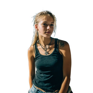 Blonde Teen With Tattoos Vinyl Car Decal Sticker – Waterproof & UV-Resistant Blonde Teen With Tattoos Vinyl Car Decal Sticker – Waterproof & UV-Resistant