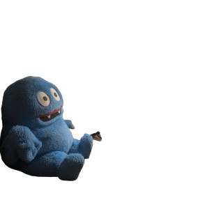 Blue Plush Creature Vinyl Car Decal Sticker – Waterproof & UV-Resistant Blue Plush Creature Vinyl Car Decal Sticker – Waterproof & UV-Resistant
