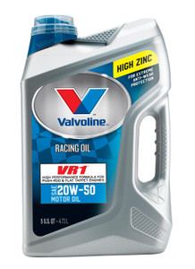Unleash the Power! Valvoline VR1 Racing Oil SAE 20W-50 | Ultimate Anti-Wear Protection | 5 Quart Jug