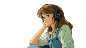 Retro Anime Girl V5 Vinyl Car Decal Sticker – Waterproof & UV-Resistant 