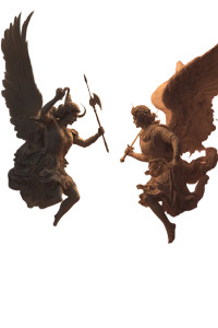 Greek Gods Duel Vinyl Car Decal Sticker – Waterproof & UV-Resistant Greek Gods Duel Vinyl Car Decal Sticker – Waterproof & UV-Resistant