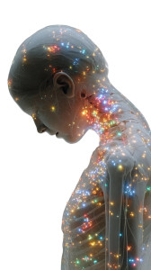 Glowing Anatomical Silhouette Vinyl Car Decal Sticker – Waterproof & UV-Resistant 