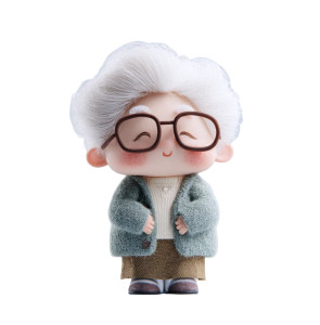 Elderly Grandmother Toy Vinyl Car Decal Sticker – Waterproof & UV-Resistant Elderly Grandmother Toy Vinyl Car Decal Sticker – Waterproof & UV-Resistant
