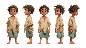 Young Boy Turnaround Vinyl Car Decal Sticker – Waterproof & UV-Resistant 